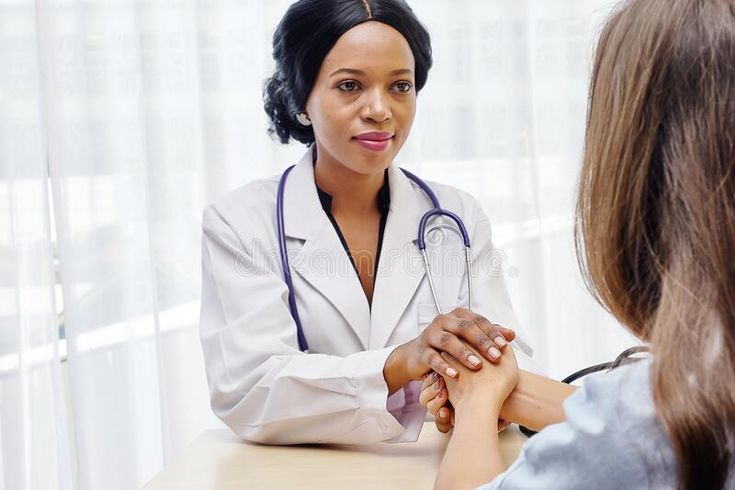 Black Female Doctor Holding Hands Young Woman Patient with Love, Care, Helping, Encourage and Empathy at Hospital Stock Image - Image of despair, compassion_ 169415297